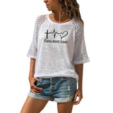 Faith Hope Love Mid-Sleeve T-Shirt