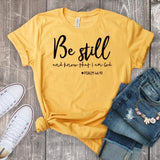 Be Still And Know Short Sleeve T-Shirt