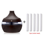 Essential Ultrasonic Aroma Oil Diffuser - Wood Grain