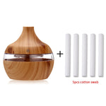 Essential Ultrasonic Aroma Oil Diffuser - Wood Grain