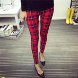 Plaid Printing Leggings