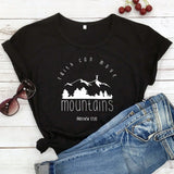 Faith Moves Mountains Short Sleeve T-Shirt