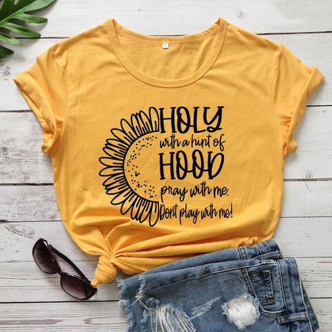 Holy With a Hint of Hood Short Sleeve T-Shirt