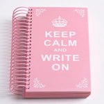 Keep Calm Write On Journal