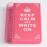 Keep Calm Write On Journal