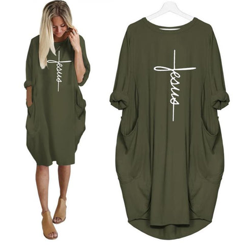 Faith Cross T-Shirt Dress